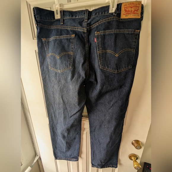 Levi's 550 Men's Dark Wash Jeans W40 L30 - Picture 2 of 3